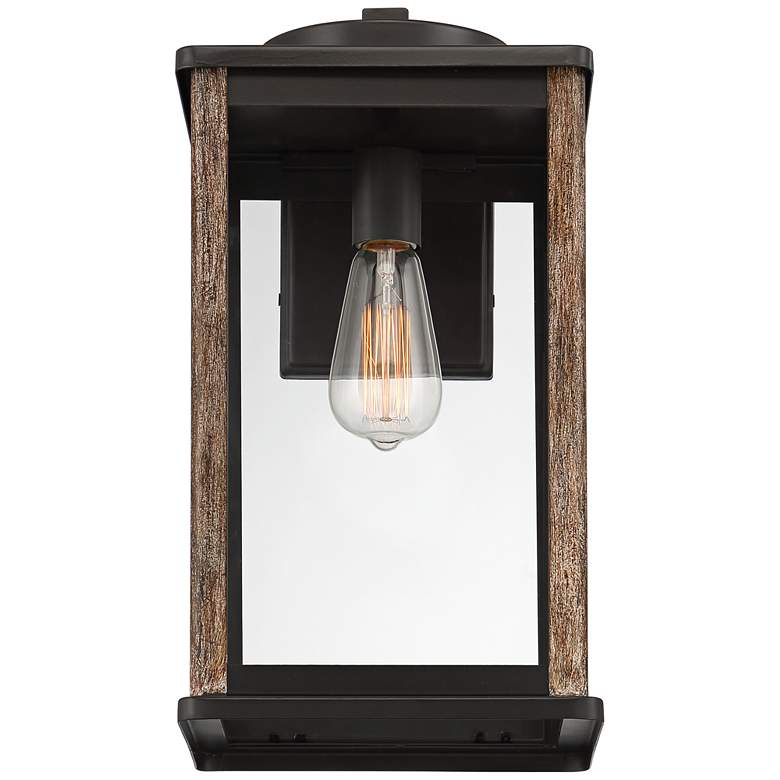 Image 4 Wordsworth Field 17" High Bronze and Wood Grain Outdoor Wall Light more views