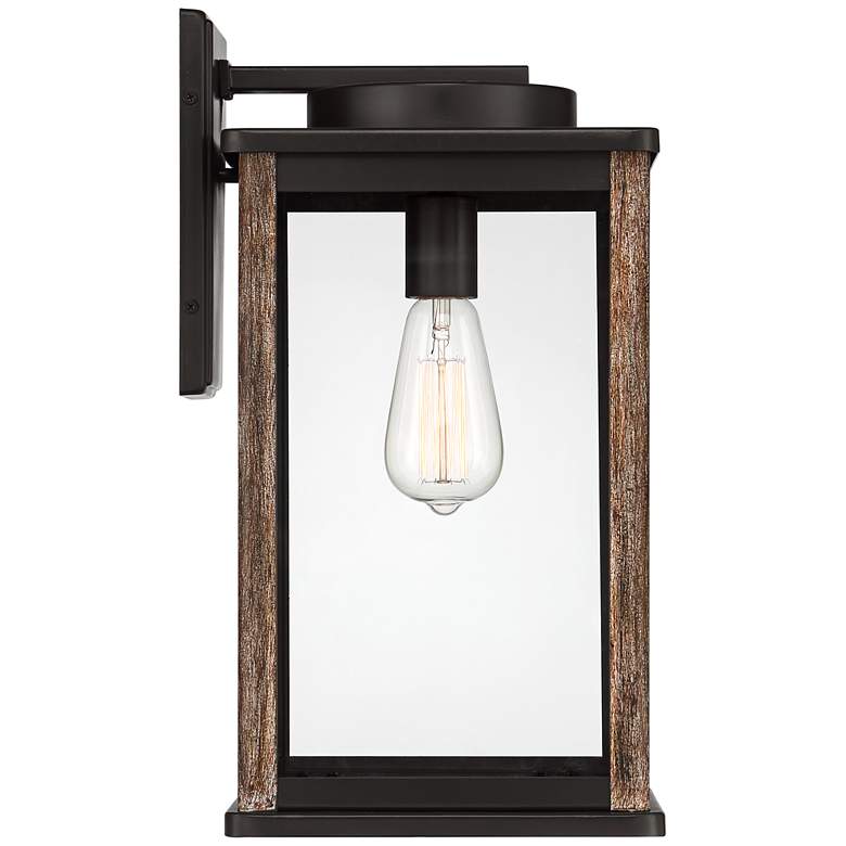 Image 6 Wordsworth Field 17" High Bronze and Wood Grain Outdoor Wall Light more views