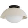 Workshop 12 1/2" Wide Blackened Steel Ceiling Light