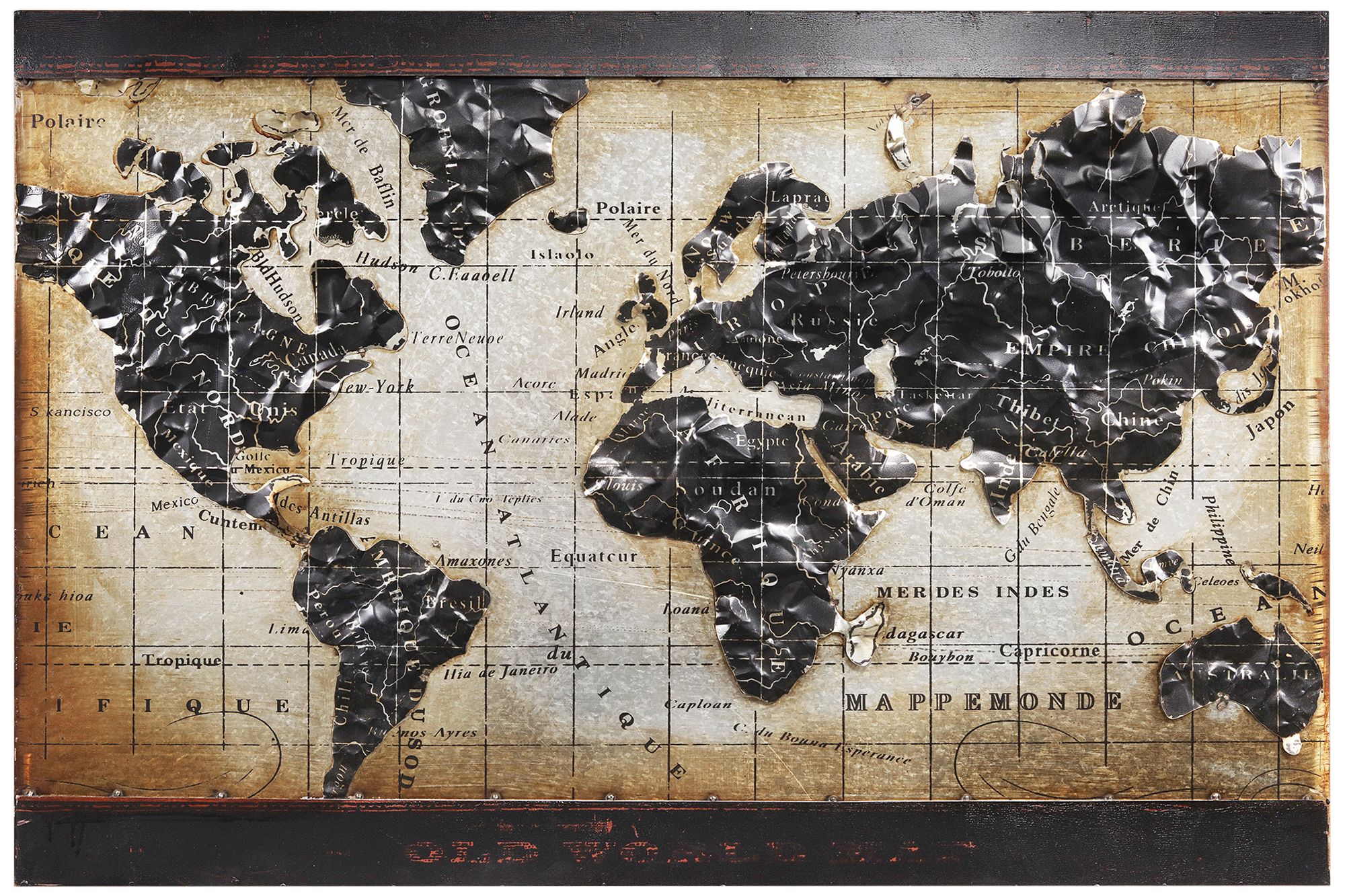 World map Metal map print World Map Wall 2024 art Map Print on metal Rust wall art Multi panel world map Large metal print Large world map