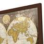 World Map 39" Wide Rectangular Giclee Framed Wall Art in scene
