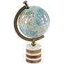 World Travels 16" High Blue Round Decorative Globe in scene