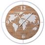 World Wood - Wooden And Metal Wall Clock - 35in W X 35in Ht X 2in D