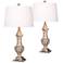Worthington 29 1/2" High Antique Ivory Urn Table Lamps Set of 2