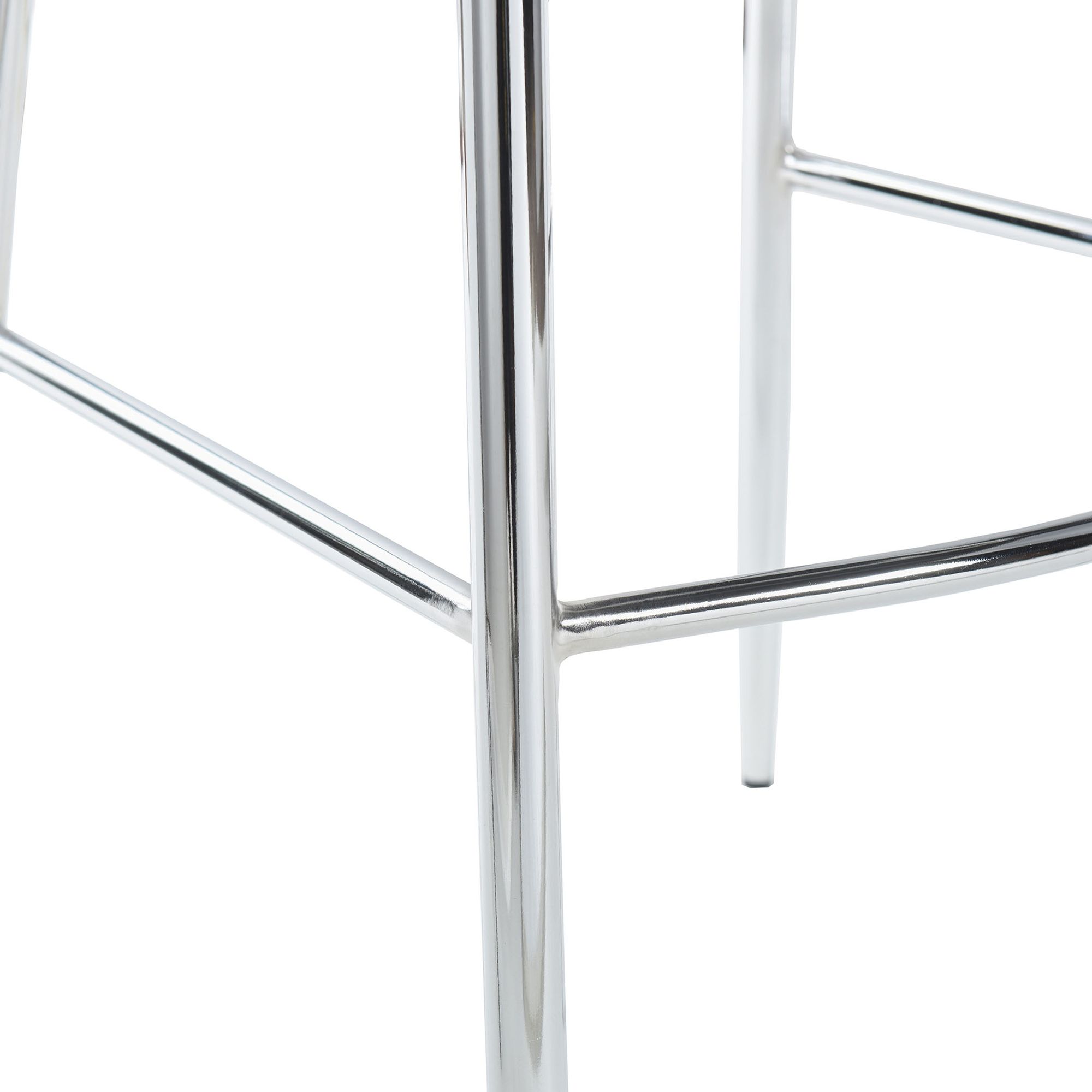 Image 7 Woven 41.5" High Gray Upholstery Chair with Silver Frame more views