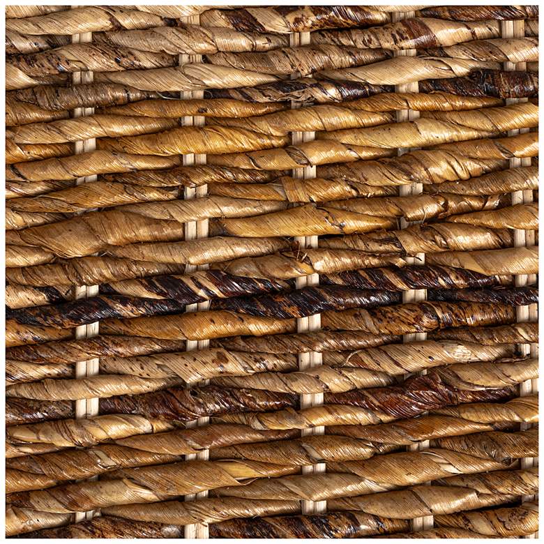 Image 6 Woven Banana Leaf Stool, Natural Finish more views
