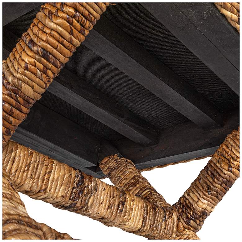 Image 7 Woven Banana Leaf Stool, Natural Finish more views