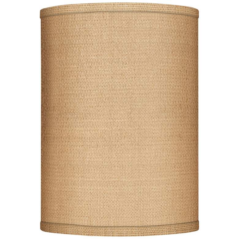 Image 1 Woven Burlap Cylinder Lamp Shade 8x8x11 (Spider)