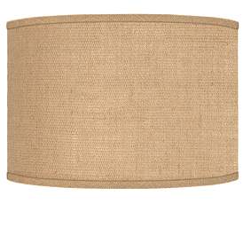 Image1 of Woven Burlap Drum Lamp Shade 12x12x8.5 (Spider)