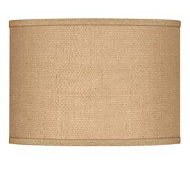 Image1 of Woven Burlap Lamp Shade 13.5x13.5x10 (Spider)
