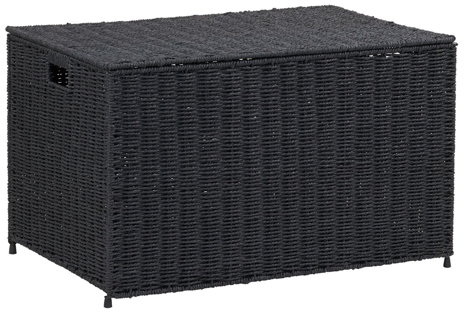 Image 2 Woven Chest, Decorative Paper Rope Storage Chest for Home Organization