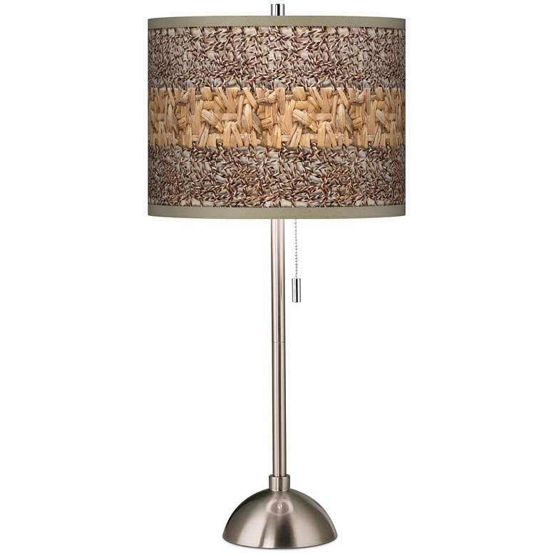 Image 1 Woven Fundamentals Giclee Shade Table Lamp