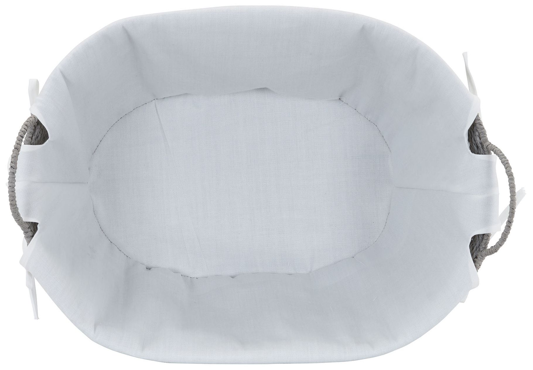 Image 7 Woven Laundry Basket with Handles and Liner, Gray Paper Rope Laundry Basket more views