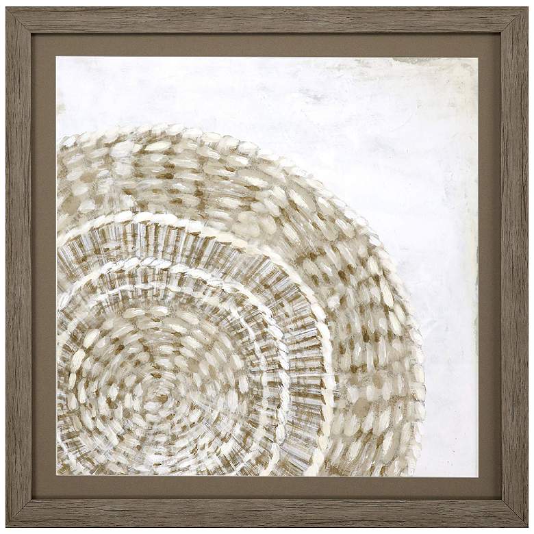 Image 1 Woven Plate I 30"W x 30"H Framed Art
