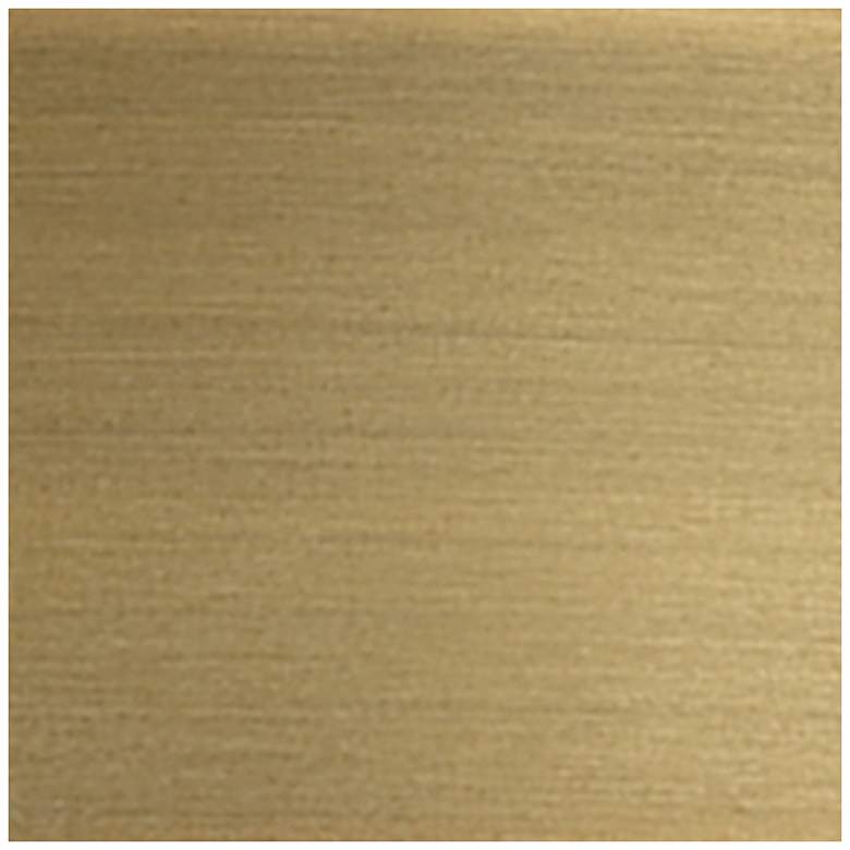 Image 2 Woven Rattan 12" Wide Brushed Brass Mini Pendant more views