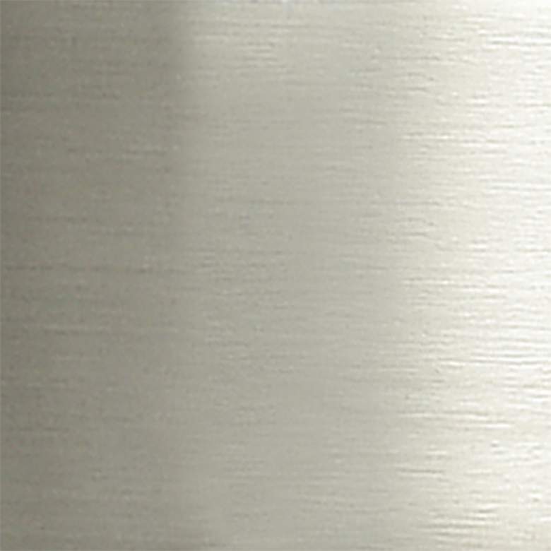 Image 2 Woven Rattan 12" Wide Satin Nickel Semi.Flush Mount With Natural Shade more views