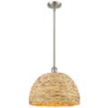 Innovations Lighting Woven Rattan Nickel Collection