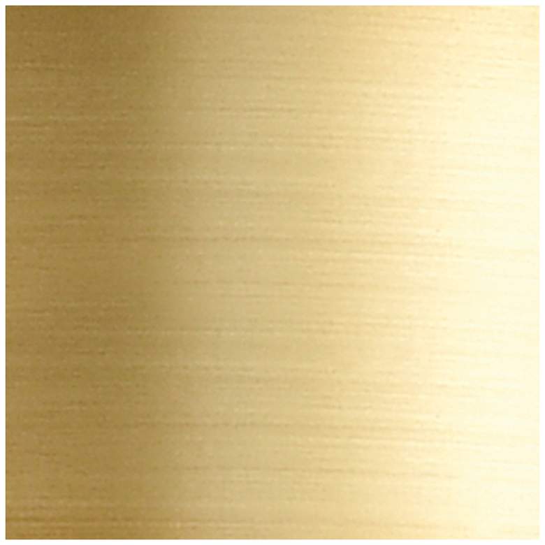 Image 3 Woven Rattan 18"W 2 Light Satin Gold Bath Vanity Light With Natural Sh more views