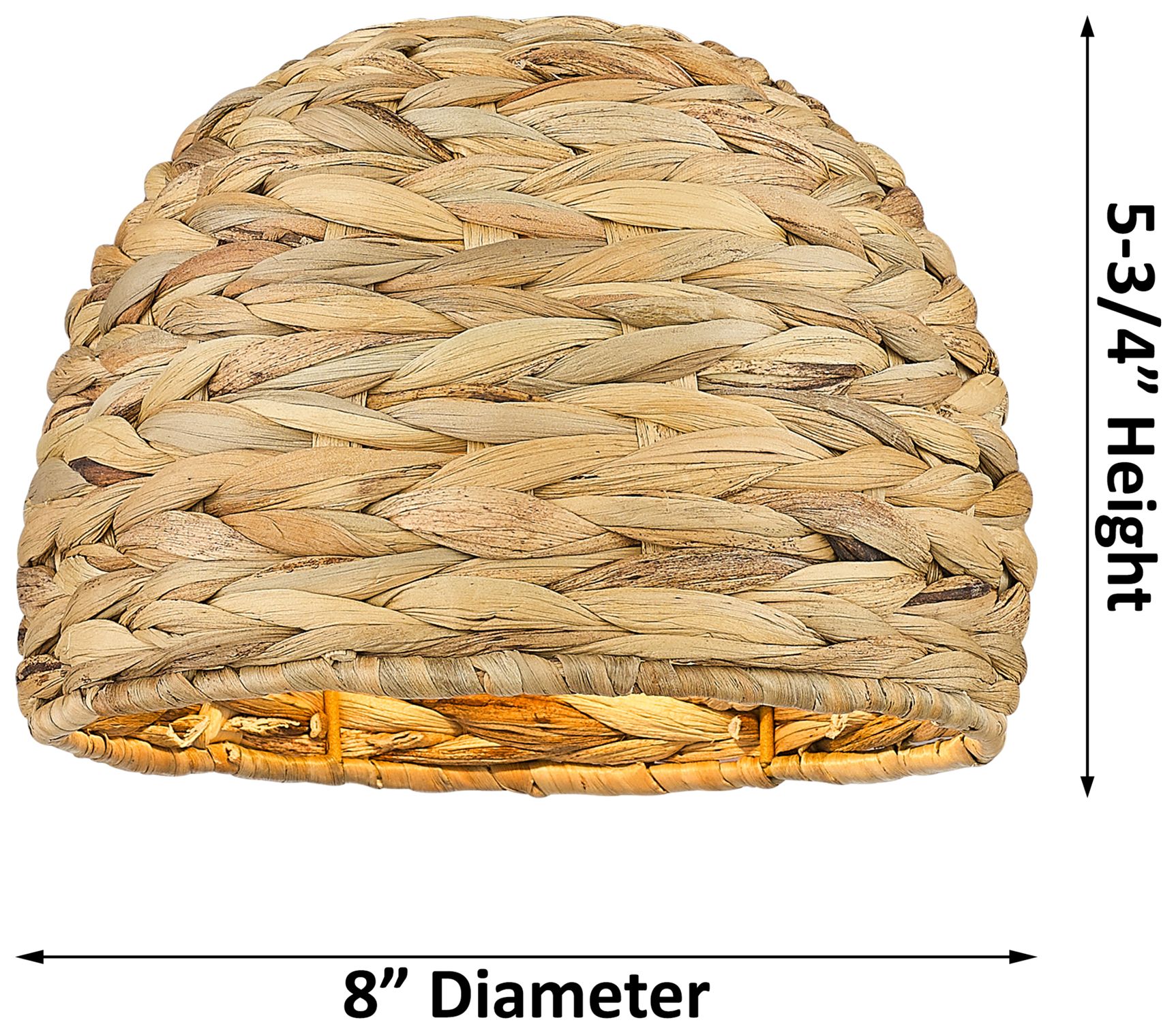 Image 3 Woven Rattan 8" Wide Satin Gold Corded Pendant With Natural Shade more views