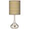 Woven Reed Giclee Droplet Table Lamp
