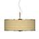 Woven Reed Giclee Glow 20" Wide Pendant Light