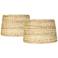 Woven Seagrass Drum Shades 10x12x8.25 (Spider) Set of 2