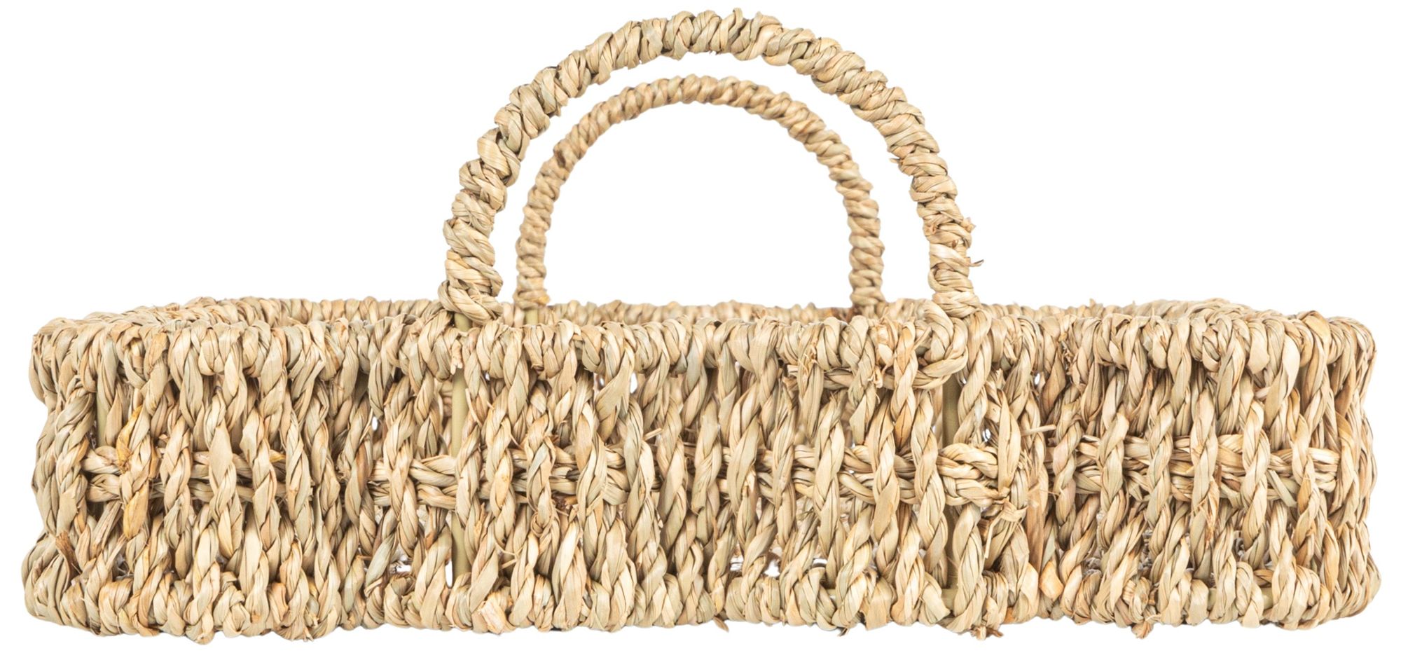 Image 4 Woven Seagrass Scalloped Rectangular Trays, Set of 2 more views