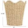 2_Woven Seagrass Wastebin with Scalloped Edge more views