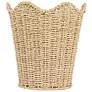 5_Woven Seagrass Wastebin with Scalloped Edge more views