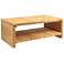 Woven Water Hyacinth & Acacia Wood Coffee Table