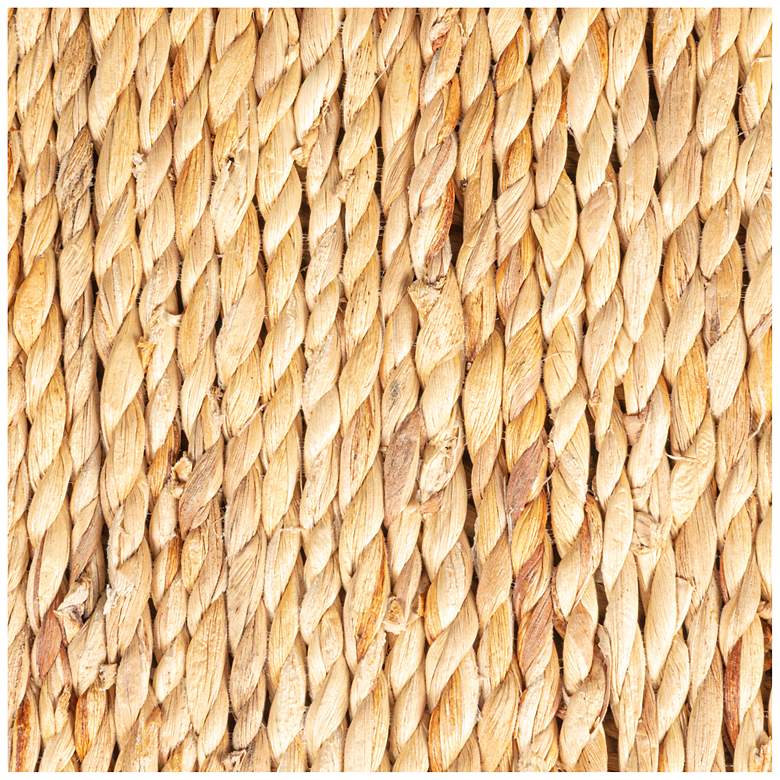 Image 4 Woven Water Hyacinth & Acacia Wood Console Table more views