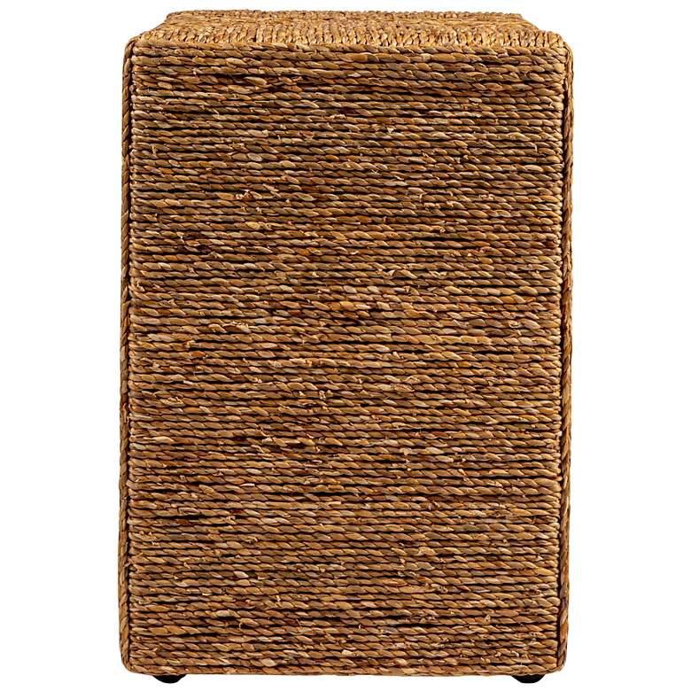Image 5 Woven Water Hyacinth & Acacia Wood End Table more views