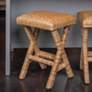 1_Woven Water Hyacinth Stool, Natural Finish