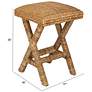 3_Woven Water Hyacinth Stool, Natural Finish more views