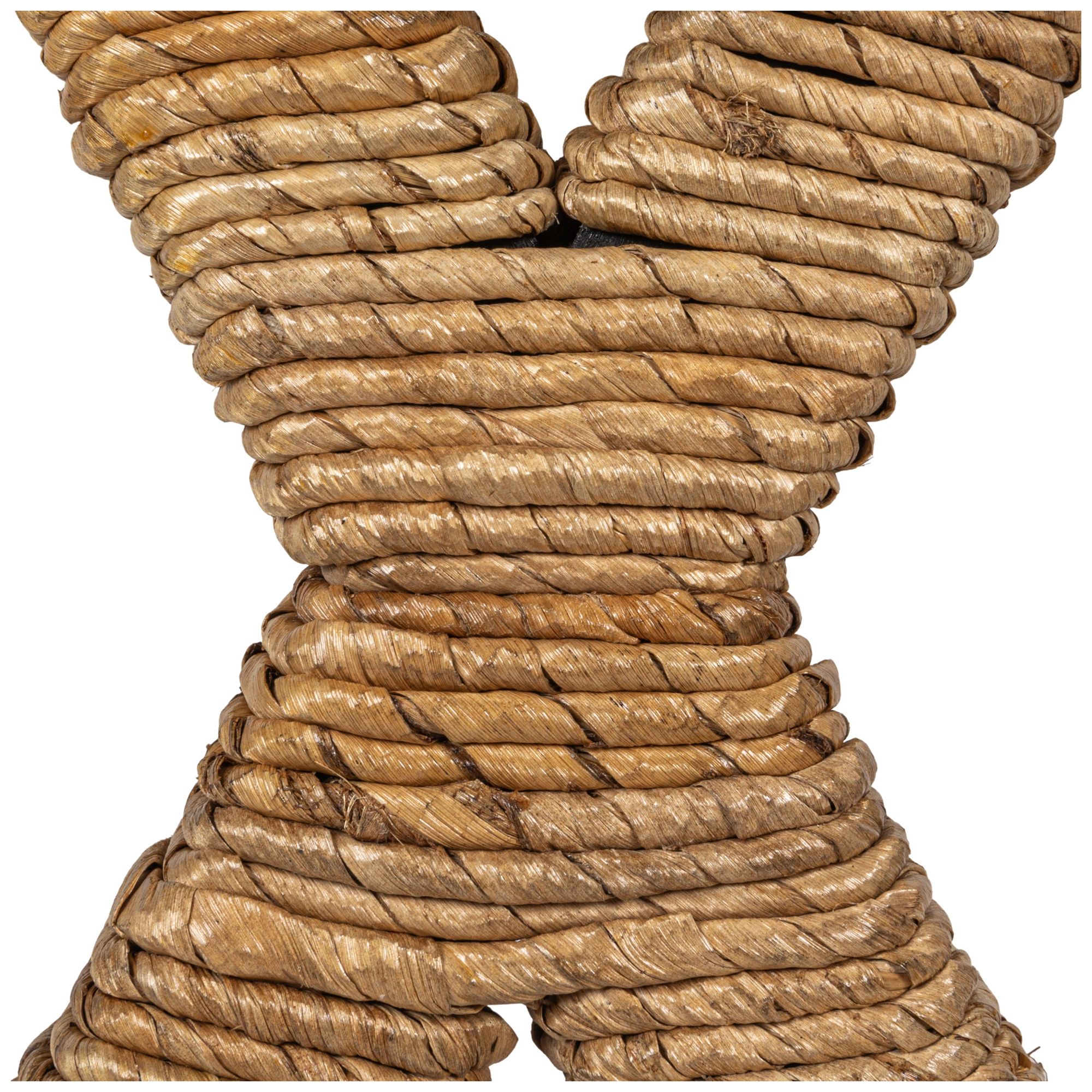 Image 4 Woven Water Hyacinth Stool, Natural Finish more views