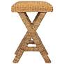 5_Woven Water Hyacinth Stool, Natural Finish more views
