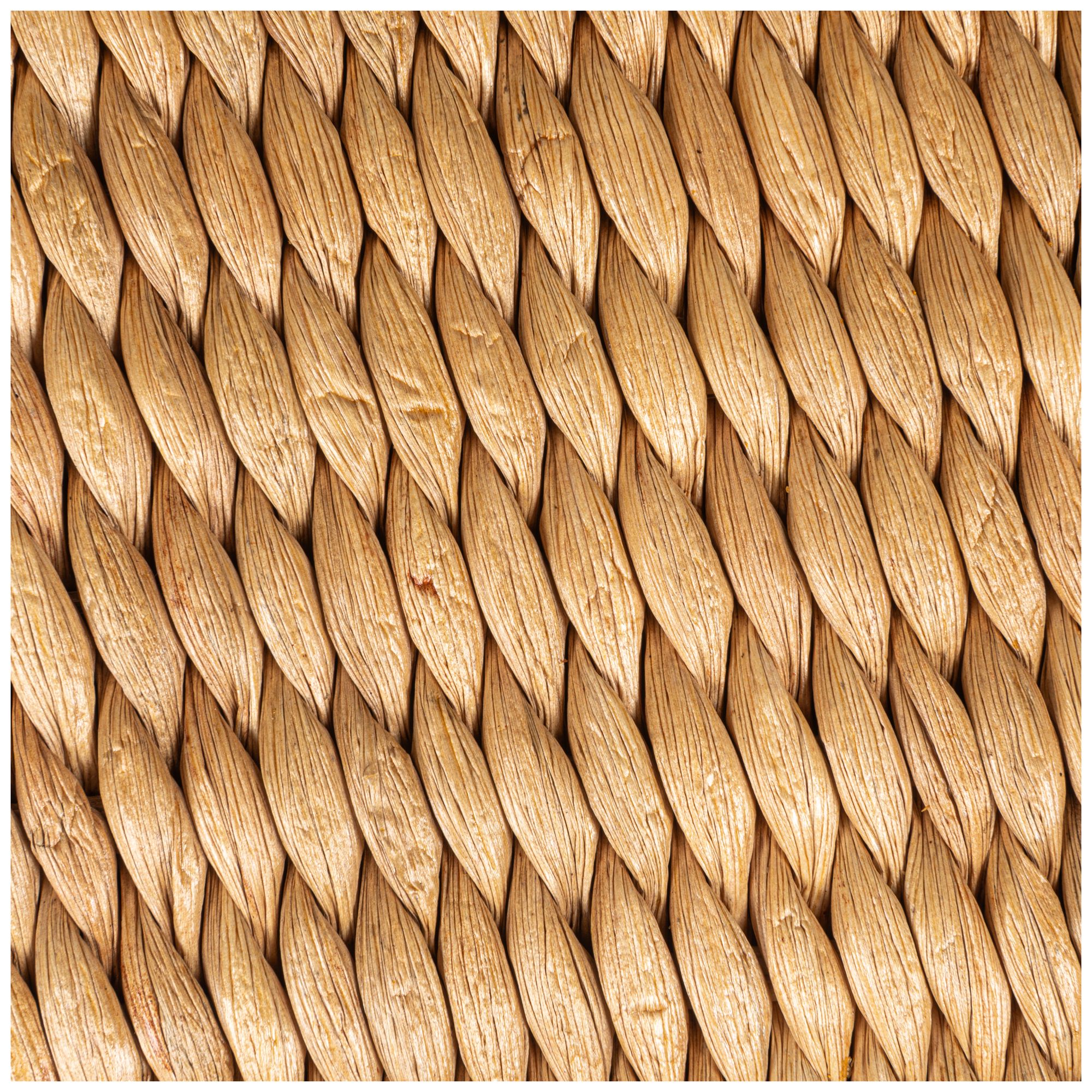 Image 6 Woven Water Hyacinth Stool, Natural Finish more views