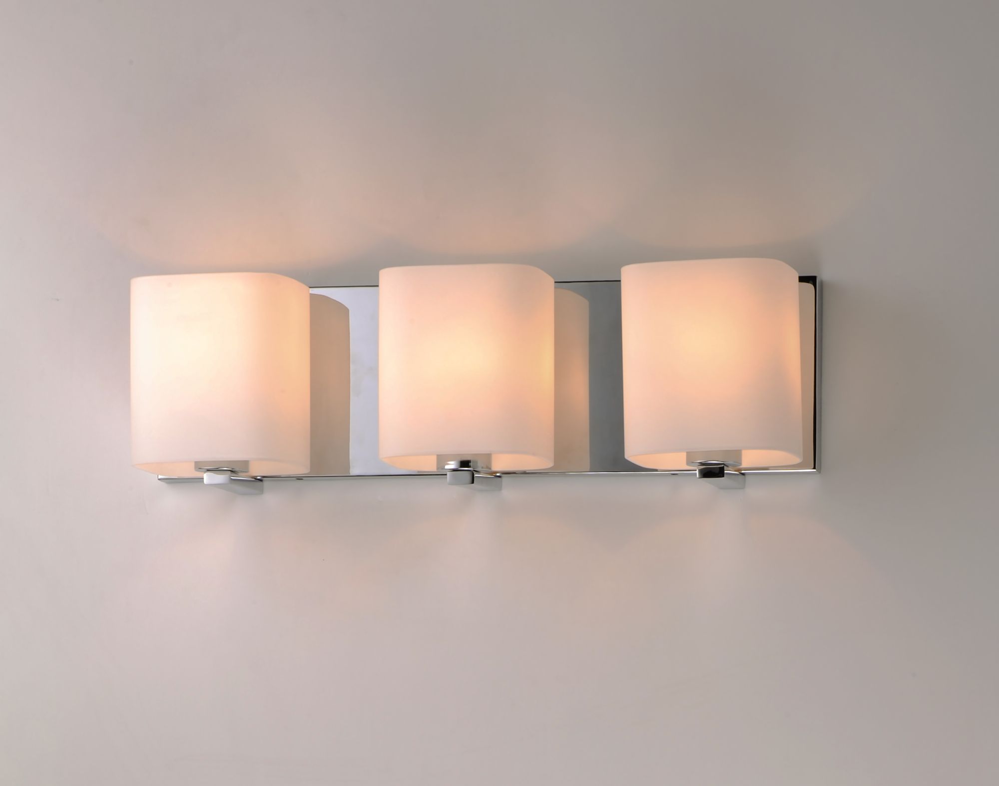 Image 4 Wrap 3-Light 19.25" Wide Bath Vanity - Polished Chrome more views