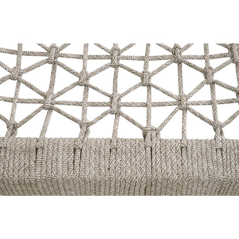 Image 4 Wrap 63 1/4"W Gray Teak Wood Outdoor Console Coffee Table more views