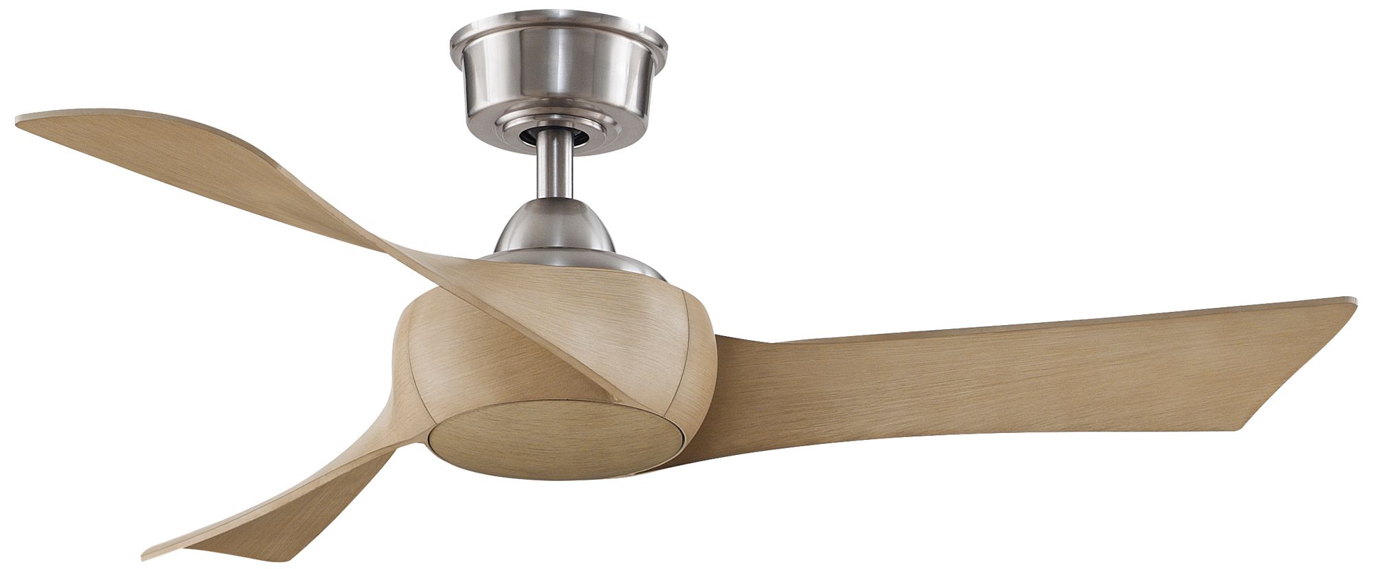 Wrap Custom 44 in In/Out Smart Fan - Br. Nickel w/ Natural Blades