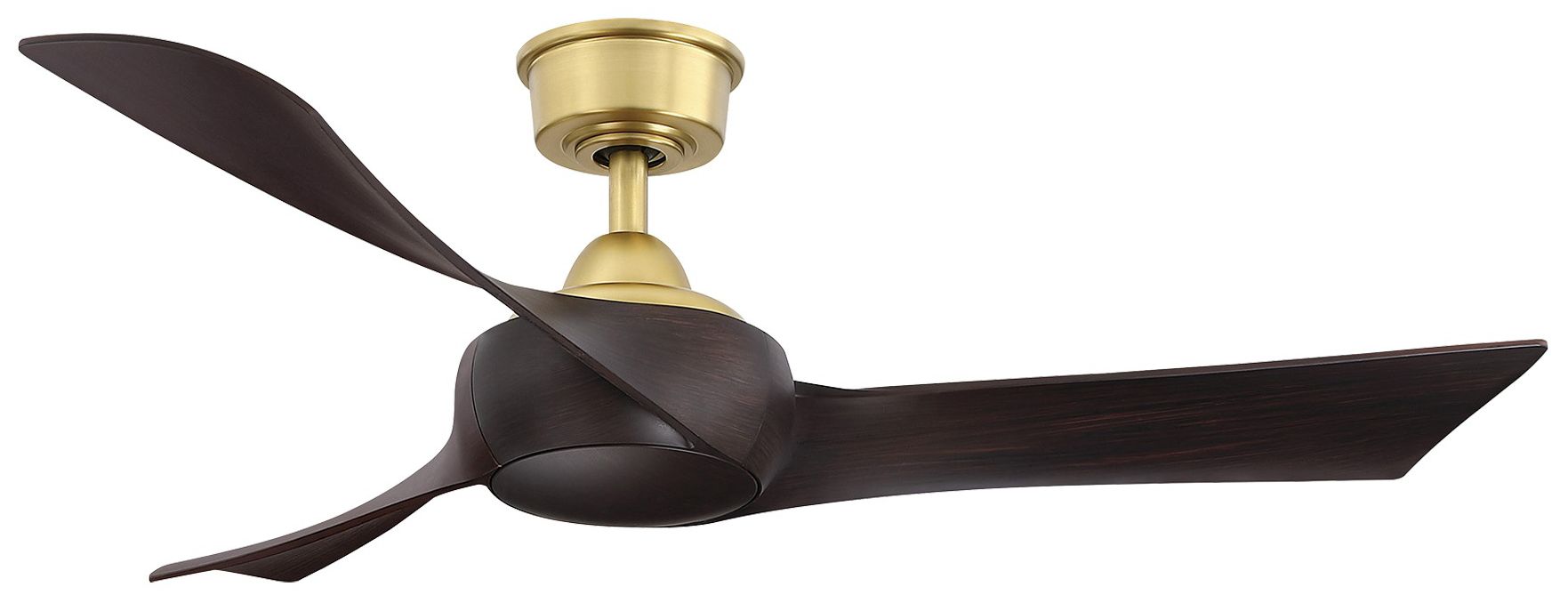 Wrap Custom 52 in In/Out Smart Fan - Br. Satin Brass w/ Black Blades