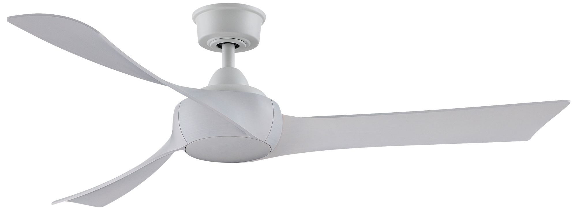 Wrap Custom 56 in In/Out Smart Fan - Matte White w/ White Washed Blades
