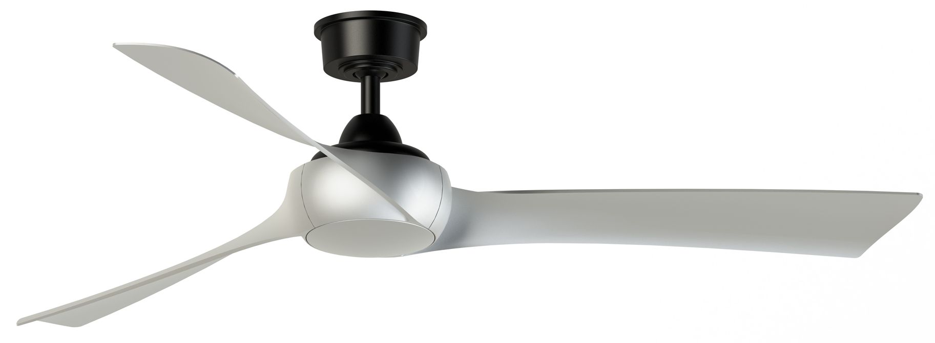 Wrap Custom 60 in In/Out Smart Fan - Black w/ Br. Nickel Blades