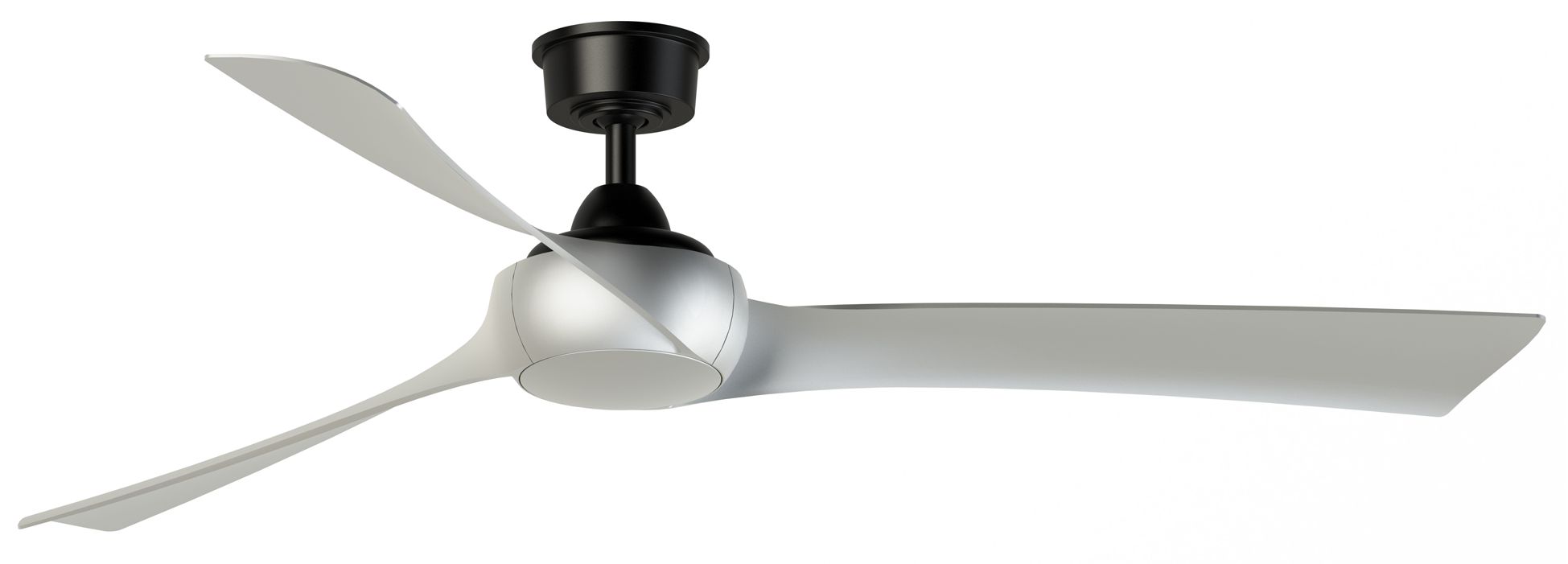 Wrap Custom 64 in In/Out Smart Fan - Black w/ Br. Nickel Blades