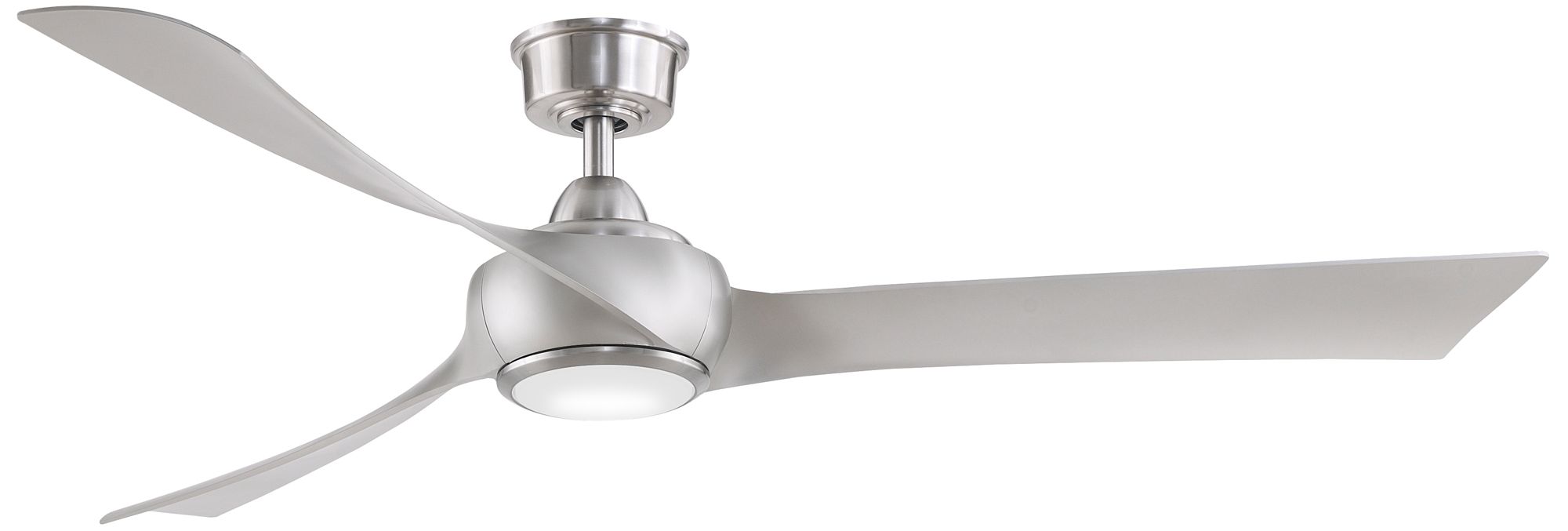 Wrap Custom 64 in In/Out Smart Fan w/ LED CCT Lt Kit - Br. Nickel Blades