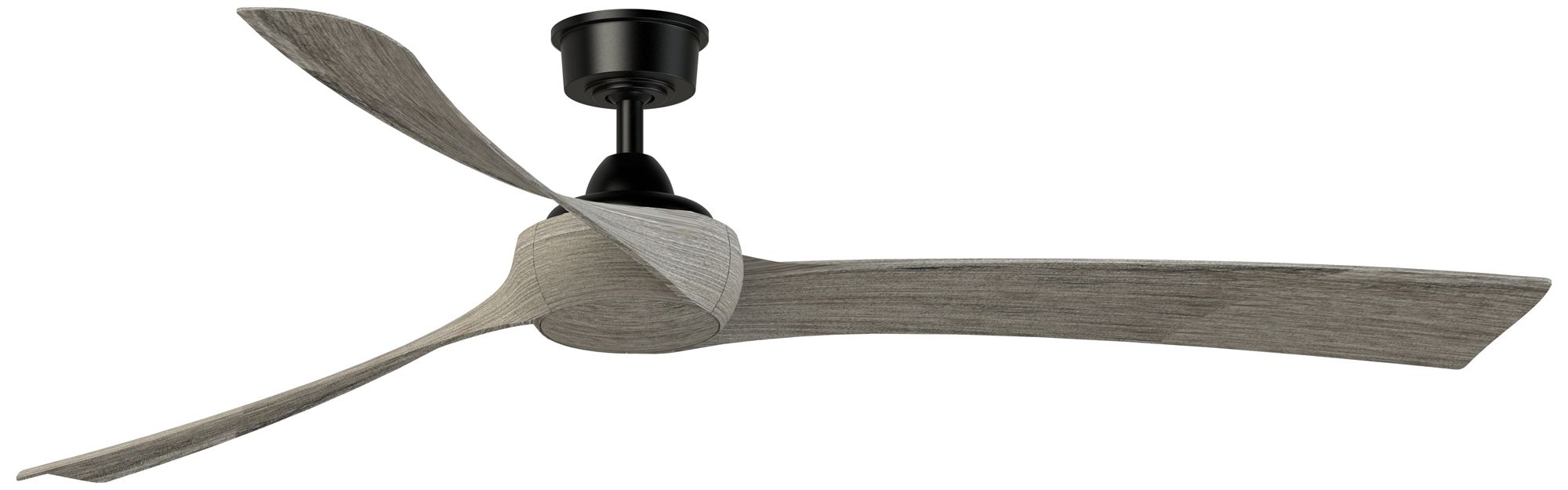 Wrap Custom 72 in In/Out Smart Fan - Black w/ Weathered Wood Blades