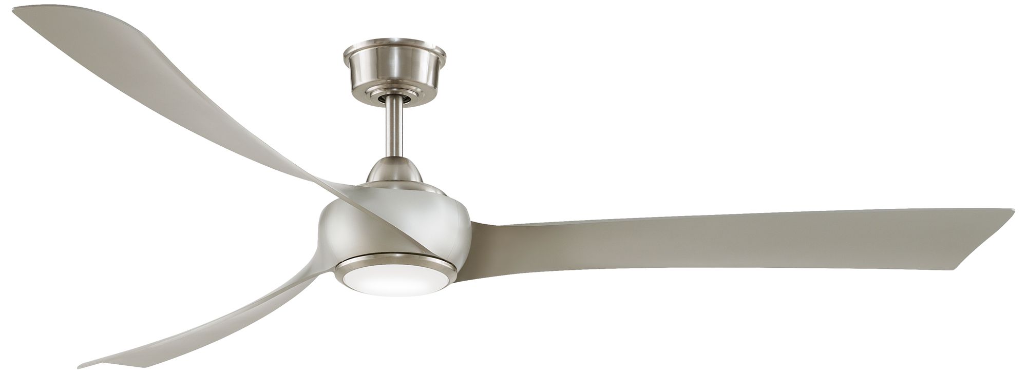 Wrap Custom 72 in In/Out Smart Fan w/ LED CCT Lt Kit - Br. Nickel Blades