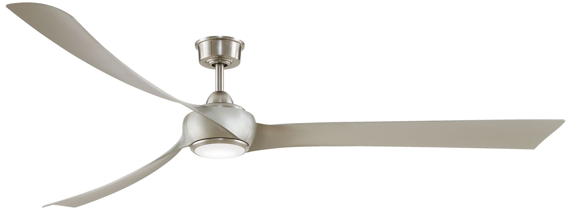 Wrap Custom 84 in In/Out Smart Fan w/ LED CCT Lt Kit - Br. Nickel Blades
