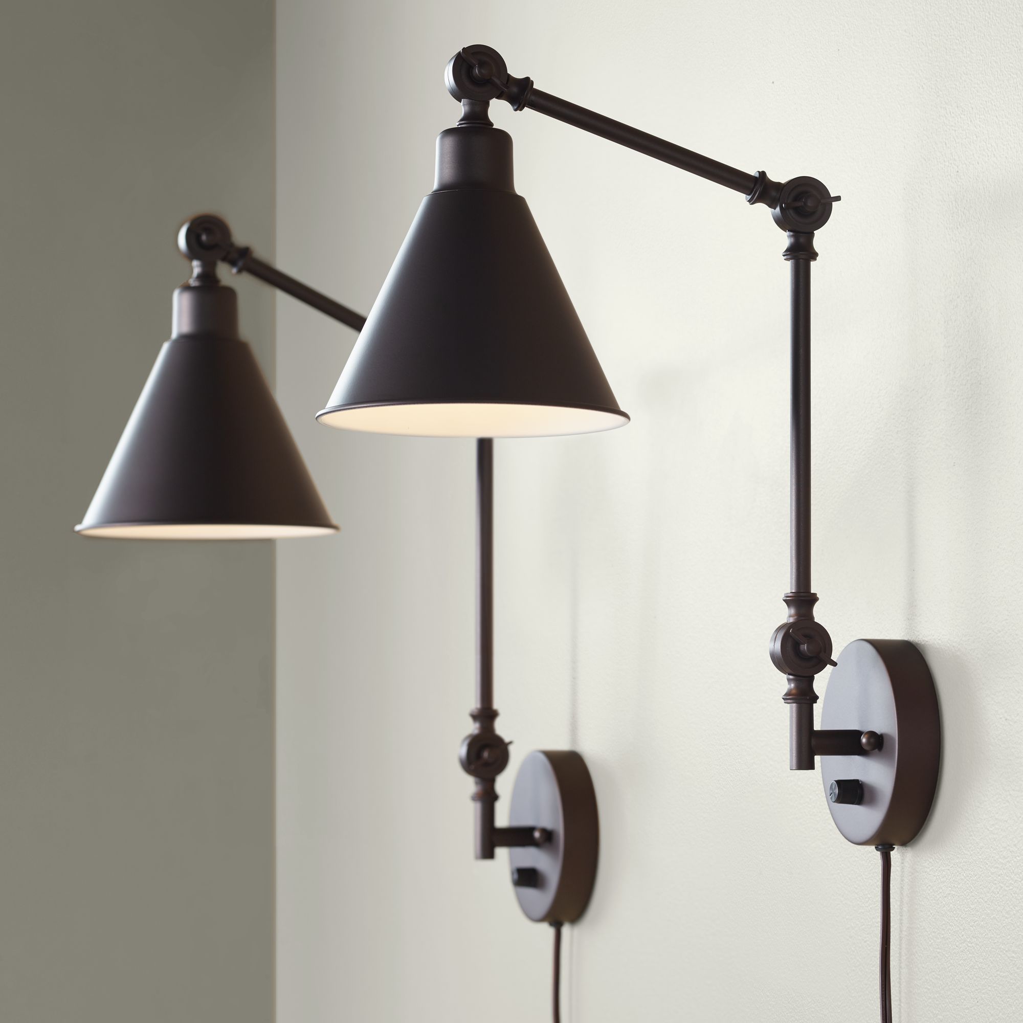 set of wall lamps