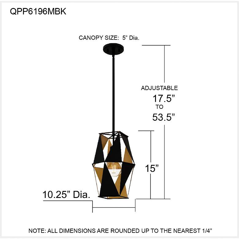 Image 7 Wren 1-Light Matte Black Mini Pendant Light more views